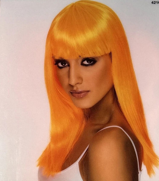 (image for) Smiffy's Neon Orange Glamorama Party Wig